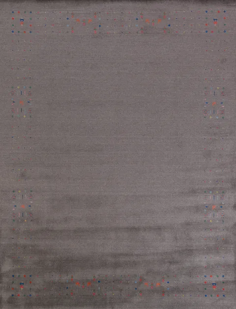 Tribal Gray Gabbeh Indian Area Rug 8x10