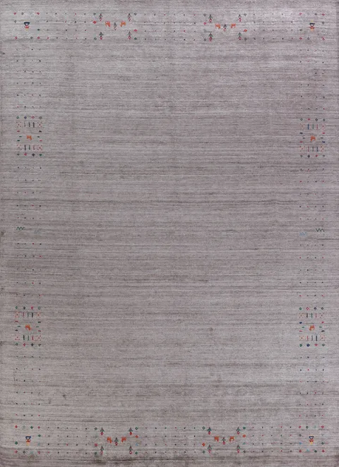 Handmade Wool Gabbeh Indian Area Rug 9x12