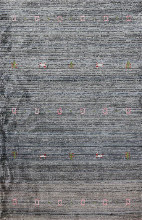 Handmade Wool Gabbeh Indian Rug 3x5
