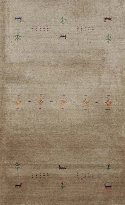 Little Animals Wool Gabbeh Indian Accent Rug 3x5