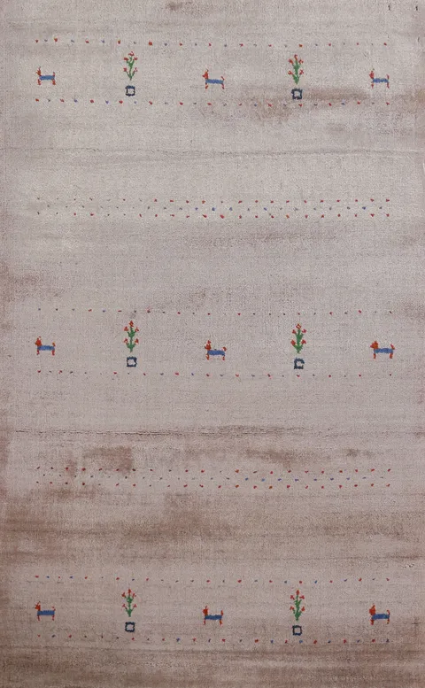 Handmade Wool Gabbeh Indian Rug 3x5