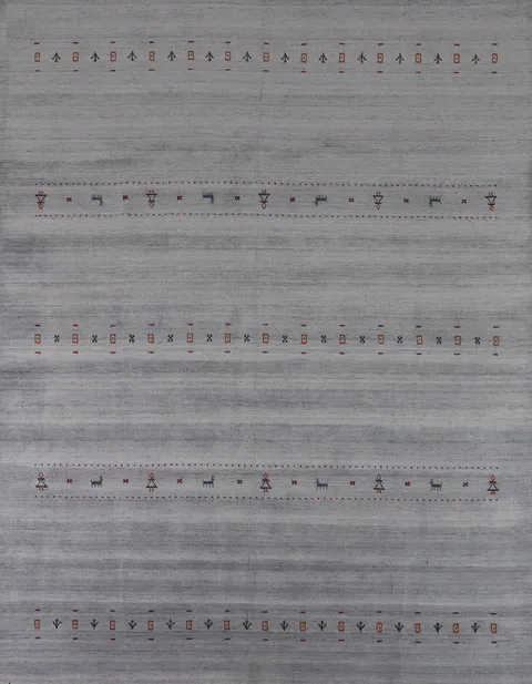 Tribal Wool Gabbeh Indian Area Rug 8x10