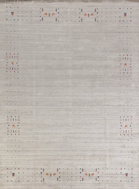 Tribal Wool Gabbeh Indian Area Rug 8x10