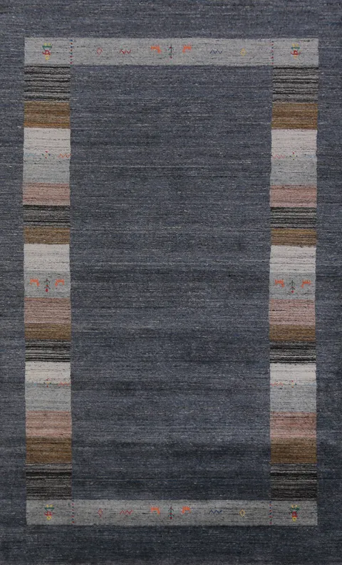 Tribal Wool Gabbeh Oriental Area Rug 6x10