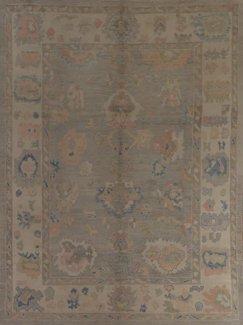 Vegetable Dye Oushak Turkish Area Rug 8x10