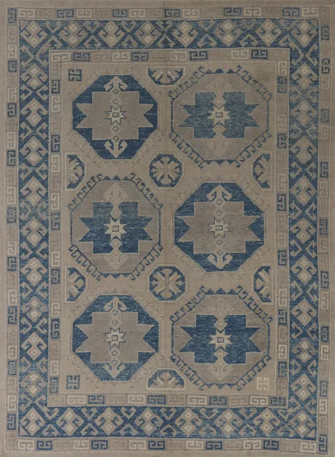 Vegetable Dye Wool Oushak Turkish Area Rug 8x10
