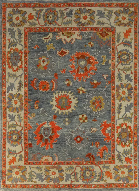 Vegetable Dye Oushak Turkish Area Rug 8x10