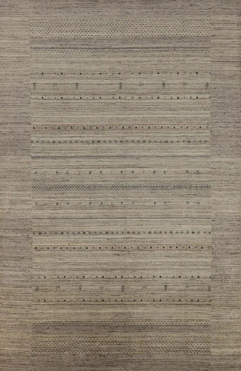 Tribal Wool Gabbeh Indian Area Rug 7x10
