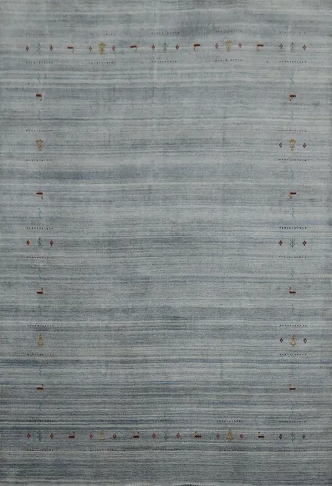Luxury Gabbeh Area Rug 8x10 Featuring Simple Tribal Patterns