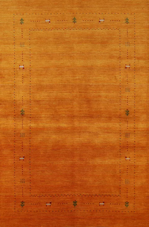 Handmade Gabbeh Indian Area Rug 5x8