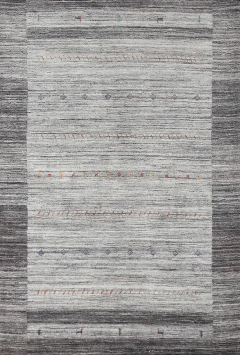 Handmade Wool Gabbeh Indian Area Rug 5x8