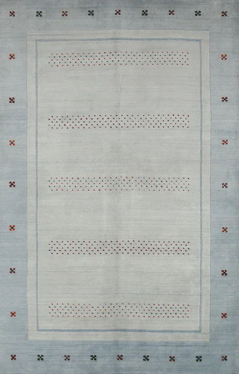 Handmade Wool Gabbeh Indian Area Rug 5x8