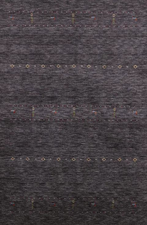 Tribal Wool Gabbeh Indian Area Rug 5x8