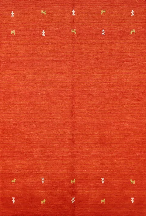 Handmade Wool Tribal Gabbeh Indian Rug 5x7