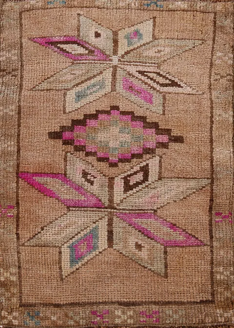 Antique Look Wool Anatolian Oriental Foyer Rug 2x3