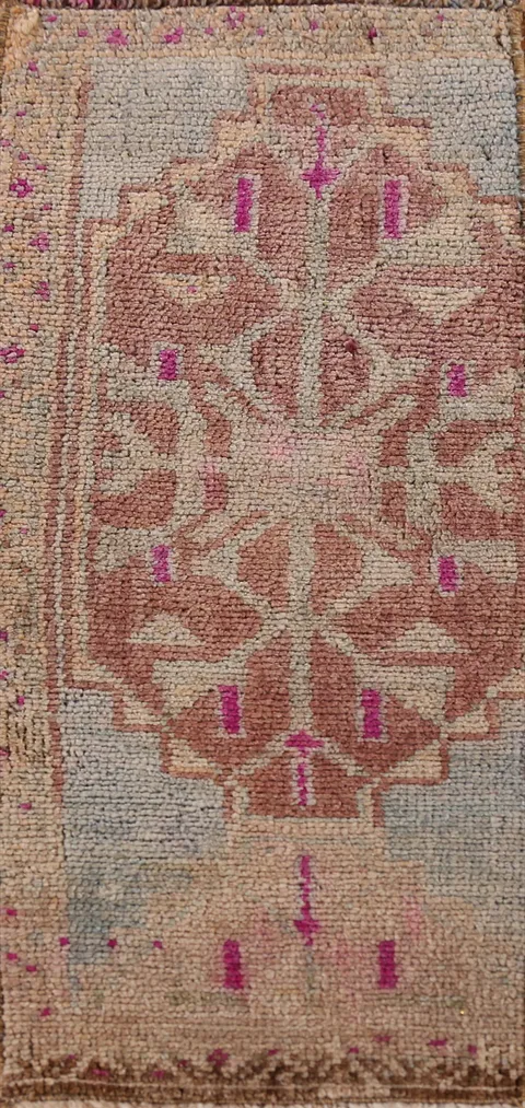 Antique Look Anatolian Turkish Foyer Rug 1x3