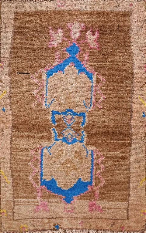 Geometric Wool Anatolian Oriental Accent Rug 2x3