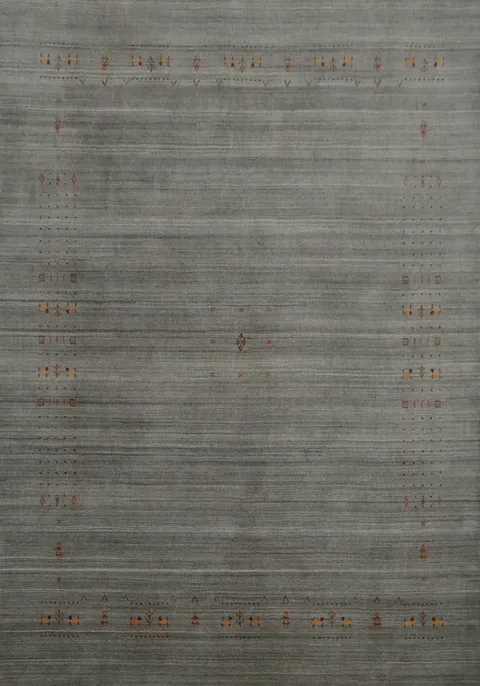 Chic Gabbeh Area Rug 8x10 with Minimal Accents for Urban Interiors
