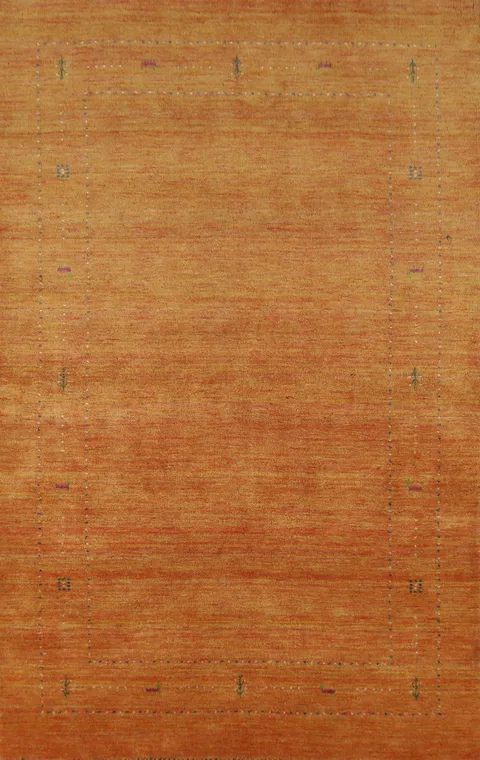 Handmade Wool Gabbeh Indian Area Rug 5x8