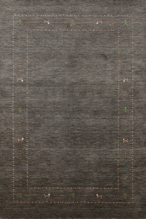 Handmade Wool Gabbeh Indian Area Rug 5x8