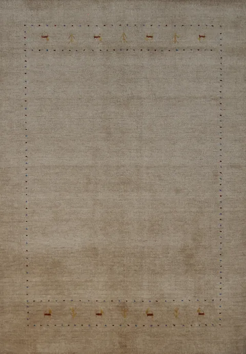 Handmade Gabbeh Indian Area Rug 5x8