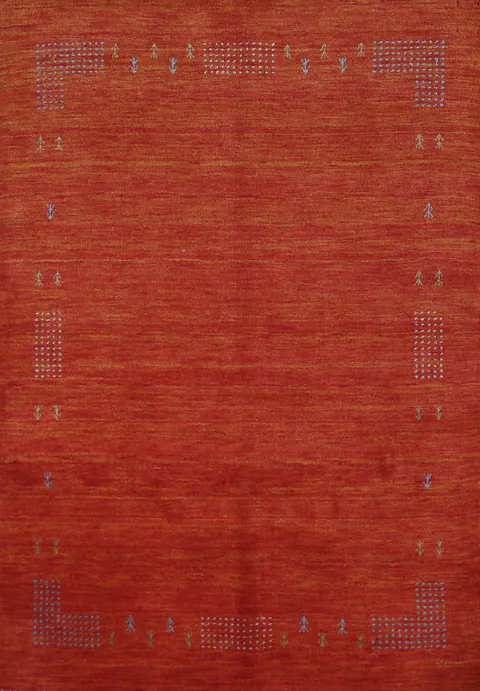 Handmade Wool Tribal Gabbeh Indian Rug 5x6