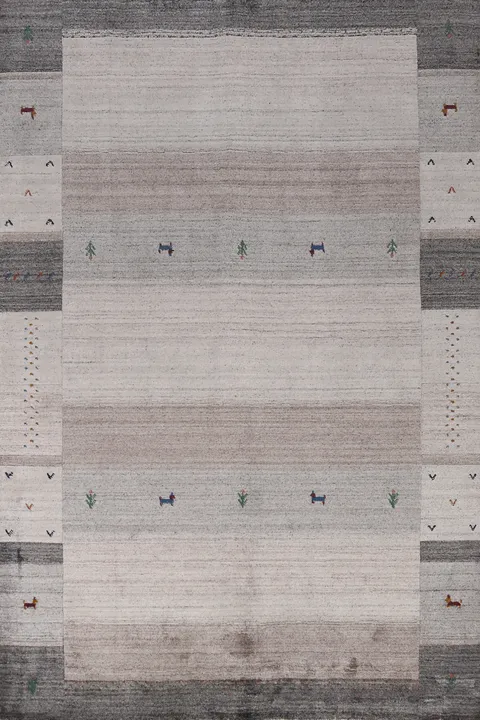 Little Animals Design Gabbeh Indian Area Rug 5x8