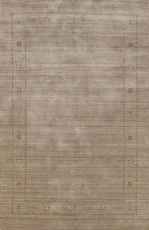 Handmade Gabbeh Indian Area Rug 5x8