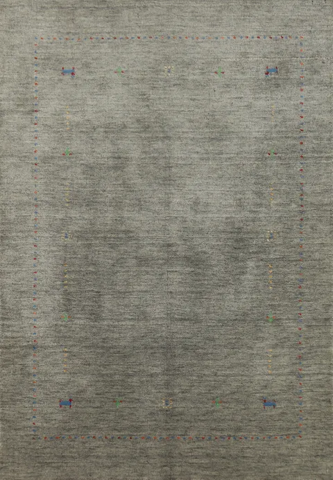 Handmade Wool Gabbeh Indian Rug 4x6