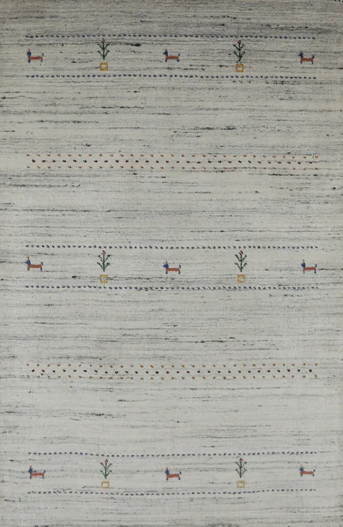 Handmade Gabbeh Indian Rug 4x6