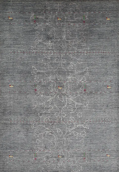 Tribal Gabbeh Indian Area Rug 5x8