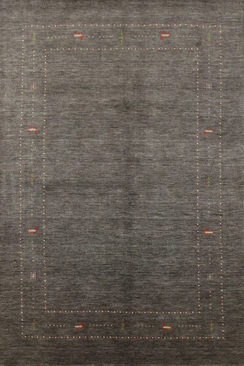 Tribal Gabbeh Indian Area Rug 5x8