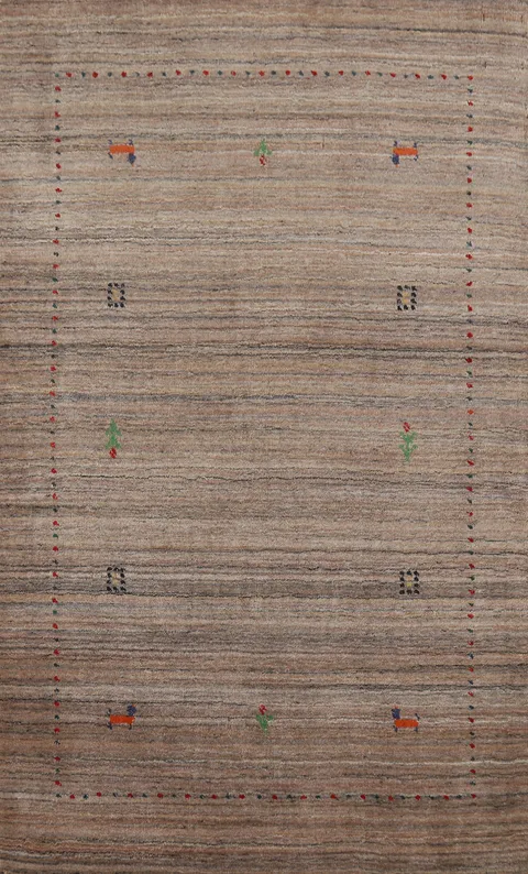 Handmade Gabbeh Indian Rug 3x5