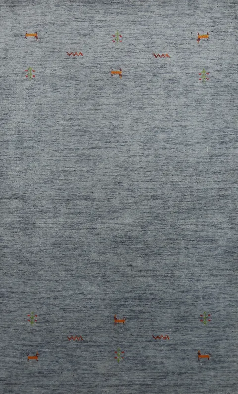 Tribal Blue Gabbeh Indian Rug 3x5