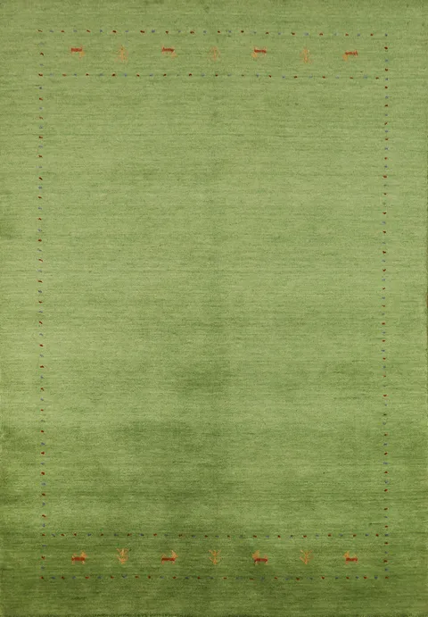 Handmade Wool Gabbeh Indian Area Rug 5x8