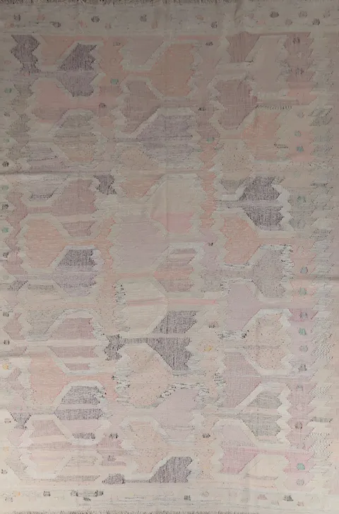 Contemporary Wool Kilim Turkish Area Rug 10x13