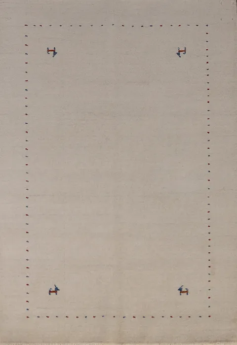 Tribal Wool Gabbeh Indian Rug 4x6