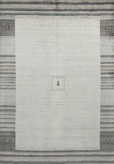 Handmade Wool Gabbeh Indian Area Rug 5x8