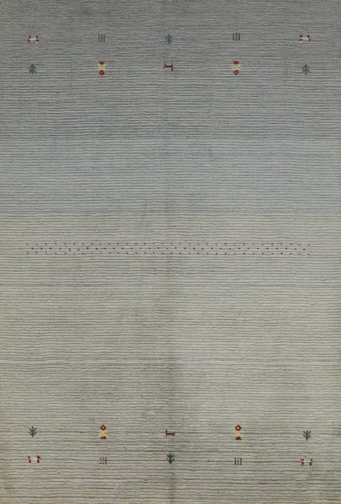 Handmade Wool Gabbeh Indian Area Rug 5x8