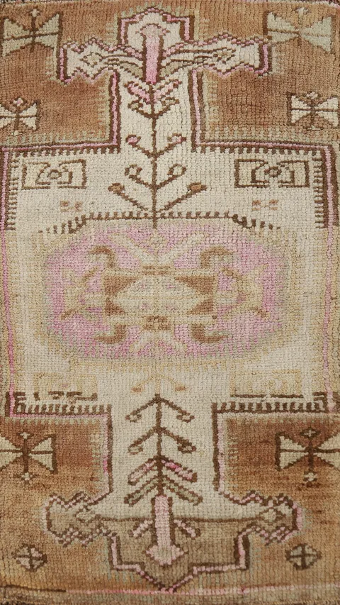 Tribal Wool Anatolian Oriental Foyer Rug 2x3