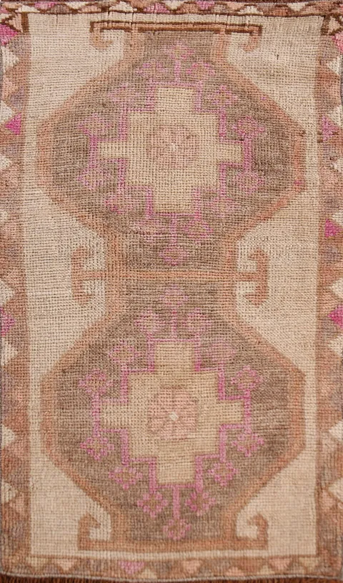Tribal Wool Anatolian Oriental Foyer Rug 2x3