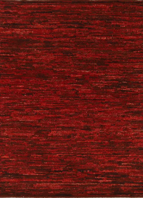 Handmade Red Wool Moroccan Oriental Rug 5x7