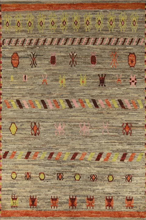 Handmade Moroccan Oriental Area Rug 7x10