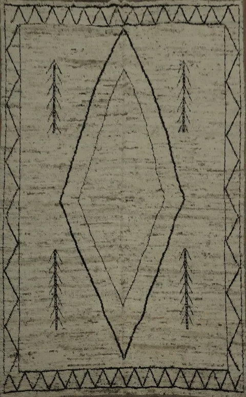 Geometric Moroccan Oriental Area Rug 7x10