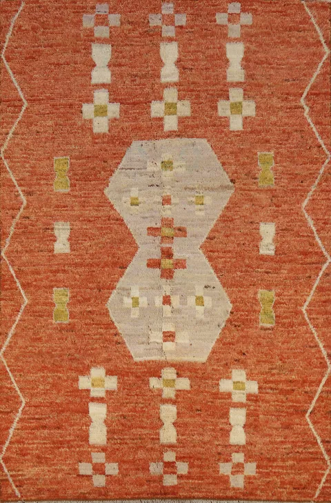 Geometric Moroccan Oriental Area Rug 6x8