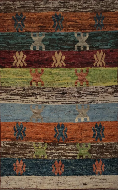 Unique Moroccan Area Rug 7x10 with a Mix of Rich Colors and Patterns