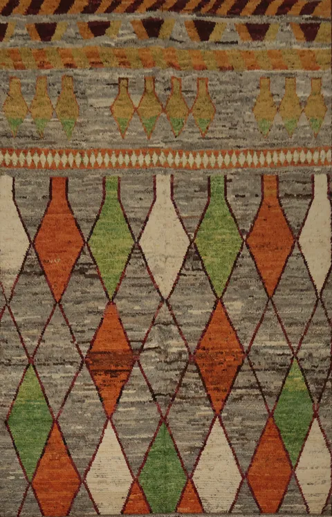 Geometric Moroccan Oriental Area Rug 7x10
