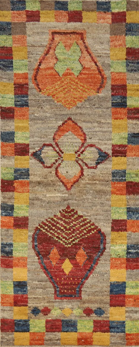 Geometric Moroccan Oriental Runner Rug 3x10