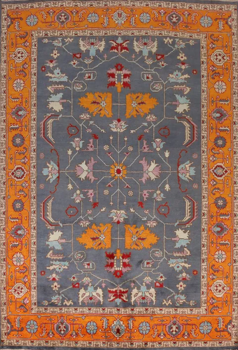 Handmade Blue Heriz Serapi Indian Area Rug 9x12
