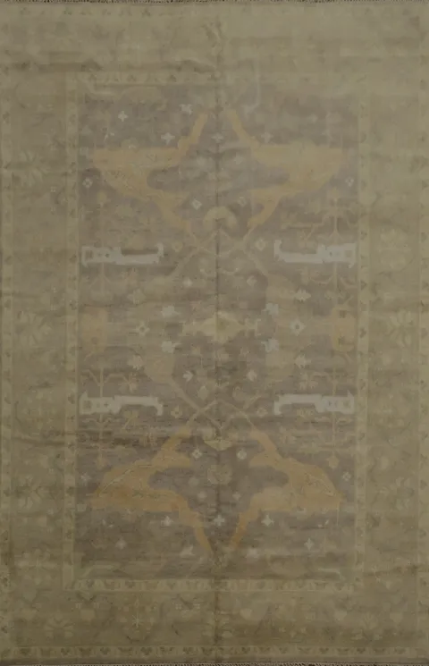 Timeless Warm Tones Oushak Large Area Rug 9x12